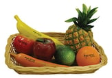 Fruit Shaker Set in Rattan Basket